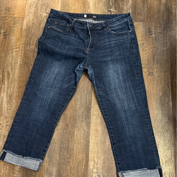 Kut Capri Cuffed Denim Jeans - Picture 1 of 4